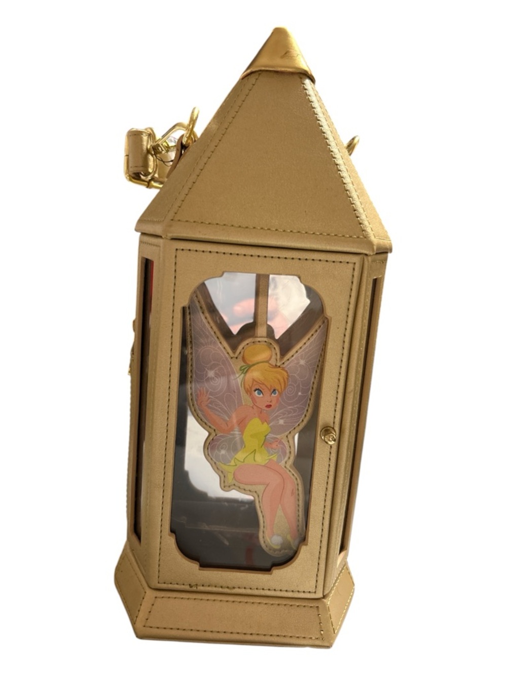 Loungefly Gold Tinker Bell Lantern Crossbody Bag